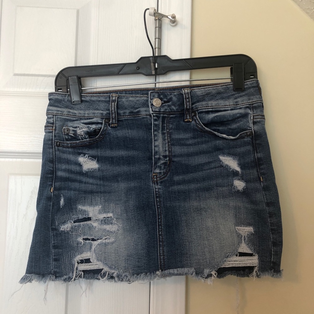 American Eagle stretch jean skirt